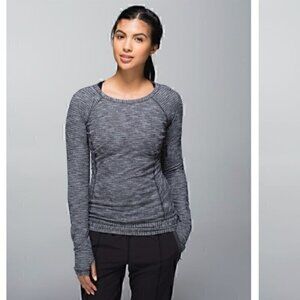 Lululemon Race Your Pace Long Sleeve Coco Pique Black